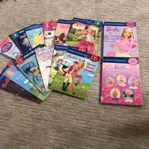 Lot of Step 1/2 Girls reading books.